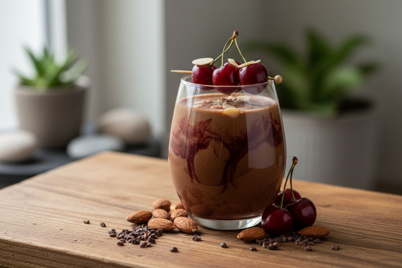 Cherry Almond Ceremonial Cacao Mocktail: A gentle recipe for everyday sipping