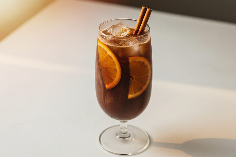 Cinnamon Orange Iced Ceremonial Cacao: Balanced sweetness and depth