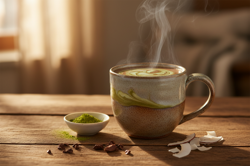Coconut Matcha Slow Cooker Ceremonial Cacao: A richer cup for slow evenings