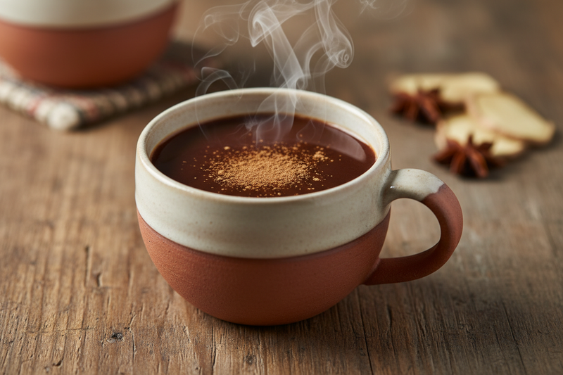 Gingerbread Spice No-Blender Ceremonial Cacao: Creamy, smooth, and not too sweet