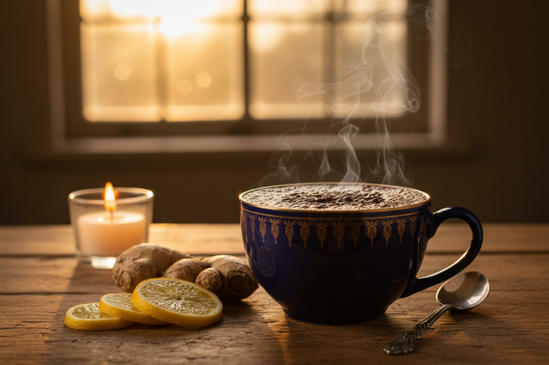 Lemon Ginger Ceremonial Cacao Flight: A richer cup for slow evenings