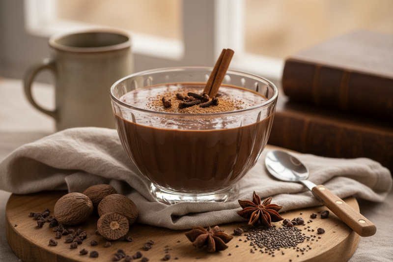 Nutmeg Clove Ceremonial Cacao Chia Pudding: A gentle recipe for everyday sipping