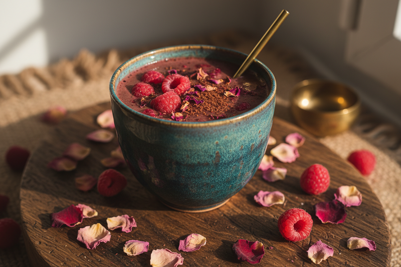 Raspberry Rose Blender Ceremonial Cacao: A celebration cup you can repeat