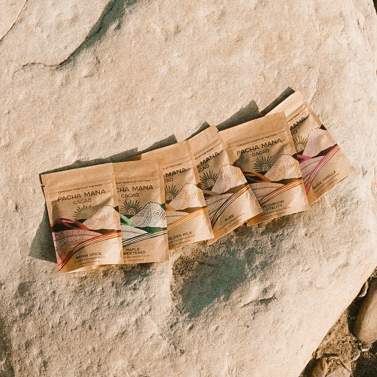 All seven Pacha Mana blends